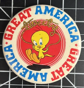 De colección 1975 Piolín Pájaro Gran América Parque Temático de Diversiones 3" Botón Pinback - Imagen 1 de 10