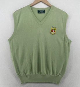 KILLARNEY GOLF & FISHING CLUB Sweater Men M County Kerry Ireland Wool Vest Green - Picture 1 of 13
