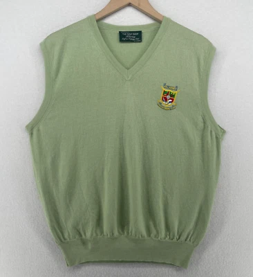 KILLARNEY GOLF & FISHING CLUB Sweater Men M County Kerry Ireland Wool Vest Green - Image 1 of 4
