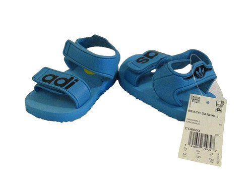 Sandali da spiaggia Adidas nuovi con etichette I bambino nuoto neonato 5K shock ciano nero CG6603