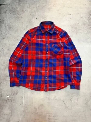 HARE Japan Flannel Chek Shirt Buttons Red / Blue SIze S Japanese - Image 1 of 4