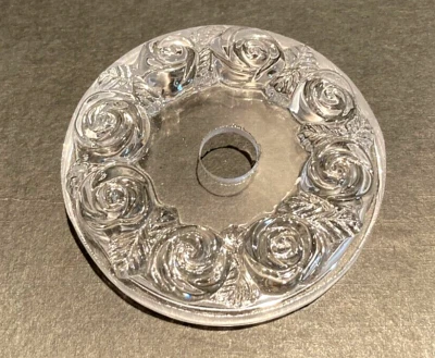 BOBECHE IN CRISTALLO RCR, MODELLO RARO, CON DECORAZIONI, Ø70 mm, PER LAMPADARI - Immagine 1 di 4