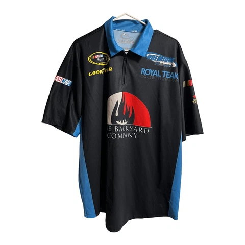 NASCAR Pit Crew The Backyard Company Goodyear Large Blue Short Sleeve Jersey (ss Cover