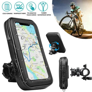 Fahrrad Halterung Smartphone Handy Halter Universal Bike Roller Motorrad Tasche - Bild 1 von 12
