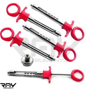 Dental Anesthetic Self Aspirating Syringe 1.8ml Pink Auto Passive AMR+EUR NEW - Imagen 1 de 4