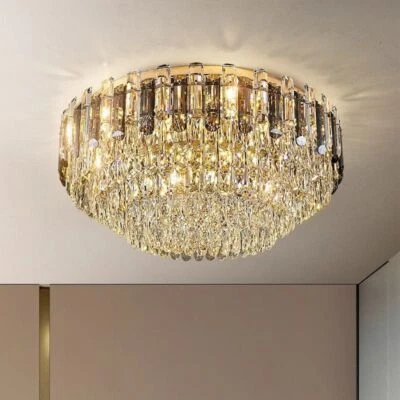 Luxury Crystal Ceiling Lamp Wall Light Chandelier Living Dining Room Bedroom - Image 1 of 4