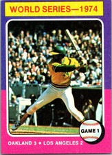 1975 Topps #461 World Series Game 1 Oakland Athletics/Los Angeles Dodgers