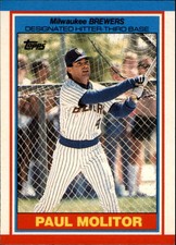 1989 Topps UK Minis Milwaukee Brewers Baseball Card #53 Paul Molitor