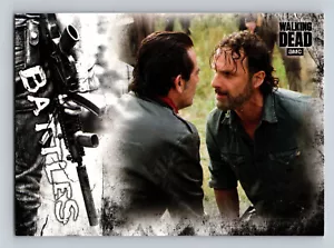 Topps The Walking Dead: Hunters and the Hunted #EB-8 Battles Negan Vs Rick Card - Picture 1 of 2