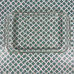 Vintage Pyrex #233-N Klarglas 3qt Kasserolle Backform 15x9 breite Griffe USA - Bild 1 von 7