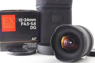 [CASI COMO NUEVO / Capucha] Lente SIGMA AF 12-24 mm f/4,5-5,6 EX DG HSM para Canon EF JAPÓN Foto 1 de 4