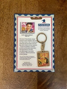 Vintage Collectible 1993 Elvis Presley Keychain USPS Postmark Collection NEW - Picture 1 of 2