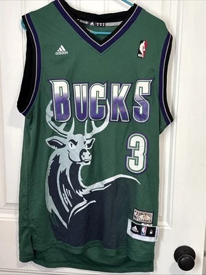 Adidas Clásicos de Madera Dura Milwaukee Bucks Brandon Jennings Talla M +2 Longitud Foto 1 de 4