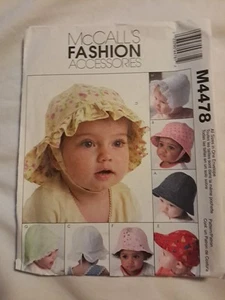 Cappelli Neonato McCall's Fashion Accessories Modello M4478 - 8 Varianti UC FF - Foto 1 di 3