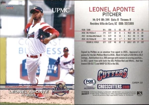 Leonel Aponte 2019 Choice Williamsport Crosscutters #02 RC Card FREE SHIP - Picture 1 of 1