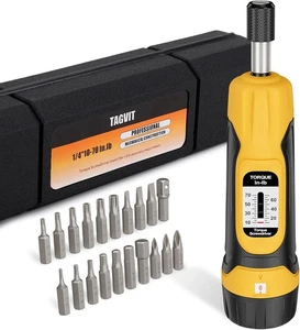 Torque Screwdriver, 10-70 in-lbs Wrench Screwdriver Set, in.lb - Picture 1 of 7