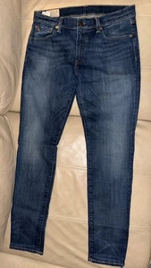 Pantalones de mezclilla Polo Ralph Lauren para mujer 30 azules Tompkins ajustados elásticos lavado medio - Imagen 1 de 14