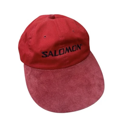 Vintage Salomon Strapback Hat 90s Suede Brim - Image 1 of 3