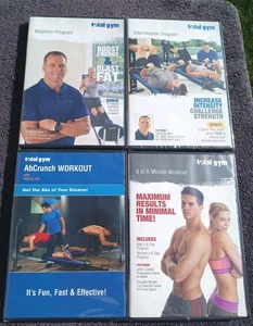Lot 4 NEW Total Gym Workout DVDs Sealed AbCrunch/6 to 8/Intermediate More - Bild 1 von 4