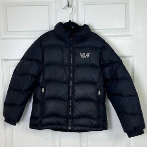 Mountain Hardwear Puffer Jacket Down Filled Winter Coat Black Youth S - Picture 1 of 14