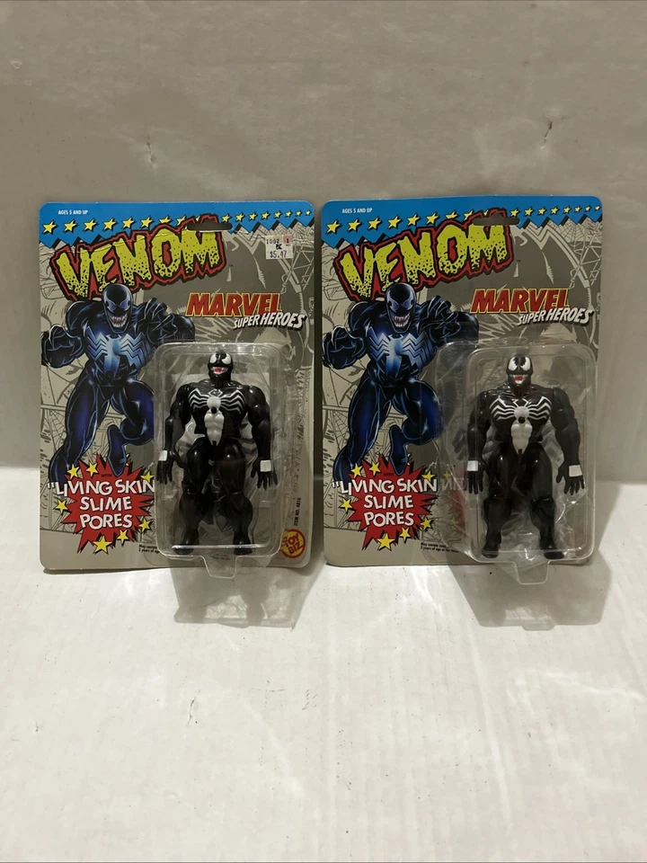 Marvel Super Heroes Venom Living Skin Slime Pores Figure ToyBiz 1991 - NO SPIDER