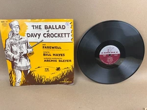 Vintage Ballad of Davy Crockett 78 RPM record, very nice condition - Picture 1 of 5