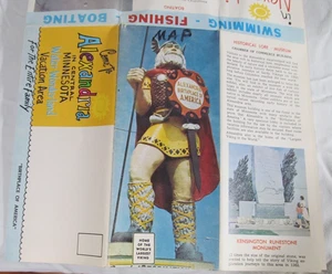 FOLLETO Y MAPA DE COLECCIÓN ALEJANDRÍA MINNESOTA MN RECREACIÓN DE VIAJES - Imagen 1 de 7