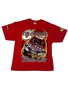 Vintage 90s NASCAR Ward Burton XL “Zero Tolerance” Red Tshirt 2-sided Graphics - Picture 1 of 8