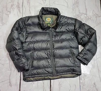 Vintage Cabela's Northern Premium Quilted Puffer Gray Jacket Men's Large - Image 1 of 4