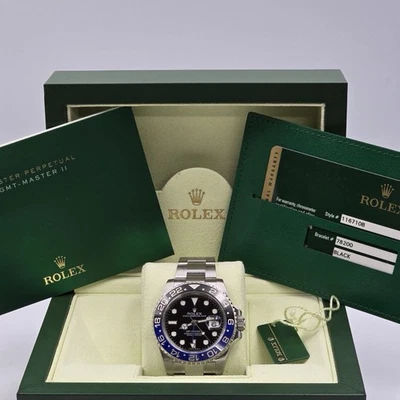 2014 БУМАГИ Rolex GMT Master II 116710BLNR стали керамический Бэтмен часы коробка - Изображение 1 из 4