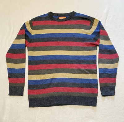Matix Marc Johnson Sweater Mens M Striped Colorful Crew Neck Skater Pullover - Image 1 of 4