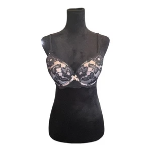 Sujetador Demi Victorias Secret Forrado en Encaje Negro (Rosa) 34D - Imagen 1 de 7