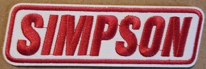 Simpson Performance Products embroidered Iron patch motorsports gloves helmets - Picture 1 of 1