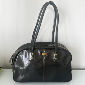 Retro Nike Burgundy Bowling Bag Women Lacque Bowler Sport Bag Dark Olive - Picture 1 of 8