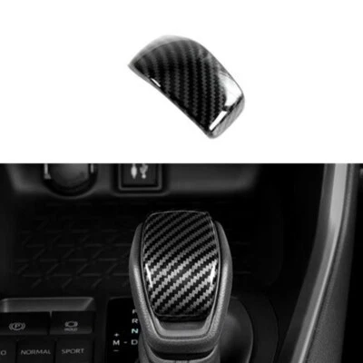 Para Toyota Land Cruiser 2022 2023 Fibra de Carbono Perilla de Cambio Decoración Cubierta Borde Foto 1 de 4