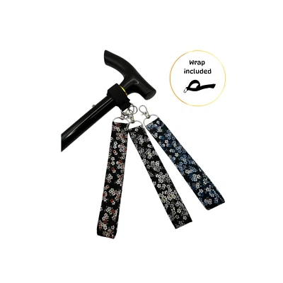 PICCACOVERUK / HANDMADE Gehstock Handschlaufe, Mobilitätshilfe Schlaufe Armband für Stock. Japanische Blüte