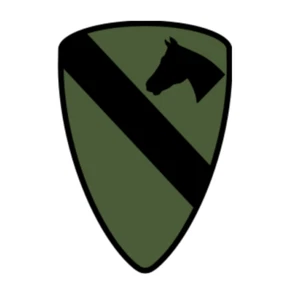 4" 1st cavalry division green army bumper sticker decal usa made - Picture 1 of 1