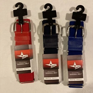 All-Star Adjustable Baseball Belt (Adult Size) CHOOSE COLOR - Picture 1 of 2