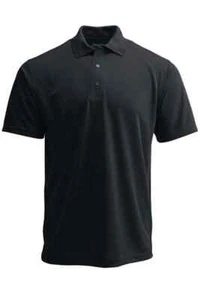 Paragon Plus Polo Shirt Mens Size M Black Wicking Snag Proof UPF 30+ Golf NWT - Picture 1 of 8