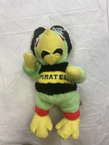 Pittsburgh Pirates Baseball Mascot Vintage Parrot Plush 1993 MLB Sports Cover
