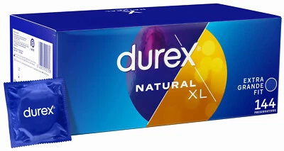 DUREX XL PRESERVATIVI PROFILATTICI DUREX XL EXTRA LARGE 60 mm Box da 144 - Immagine 1 di 4