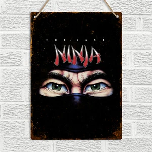 THE LAST NINJA Metal Wall Sign Commodore 64 Atari Vintage Retro Gaming C64 Nerd - Picture 1 of 5