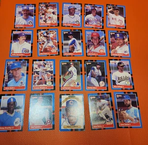 Donruss MLB Professional Baseball 1987 Season Numbered Trading Card Lot Of 20 - Picture 1 of 14