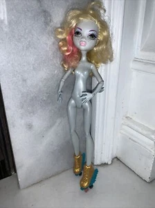 Monster High Lagoona Blue Wheel Love Doll Skate Skates Nude Curly Pink Gelb - Bild 1 von 12