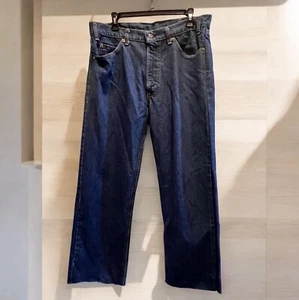 Vintage 1980 Levi’s 505 0917 Orange tab jeans Size 36 Blue Straight Cut Hem - Picture 1 of 13