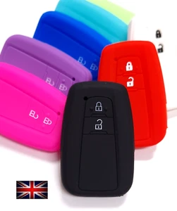 Remote Key Fob Cover for Toyota CHR Corolla Yaris Rav4 Prius Silicone Case 12 - Picture 1 of 6