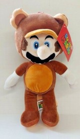 Super Mario Bros 3 RACCOON Plush Doll Stuffed Toy 12" 2019 Nintendo NWT NEW nes