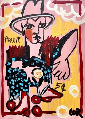 EXPRESIONISMO CORBÉLICO 16X20 FRUTICULTOR CUBISTA BELLAS ARTES HOGAR DISEÑO INTERIOR Foto 1 de 4