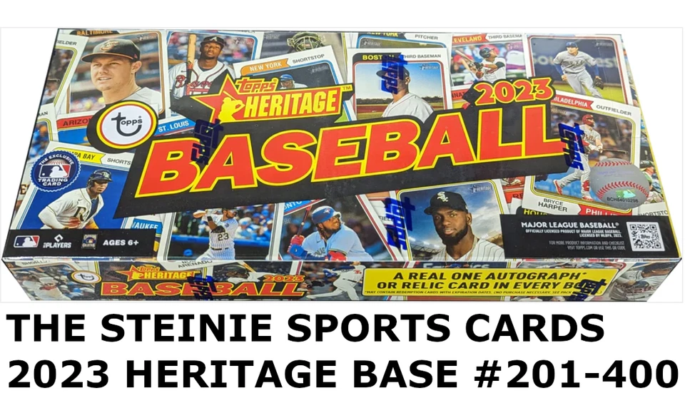 CHEAP! 2023 Topps Heritage BASE CARDS #200-400 | PICK YOUR CARD TO COMPLETE SET - Image 1 of 1
