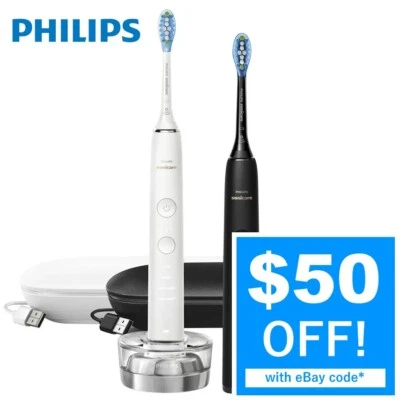 Philips Sonicare DiamondClean 9000 Black & White Electric Toothbrush Value Pack - image 1 of 2